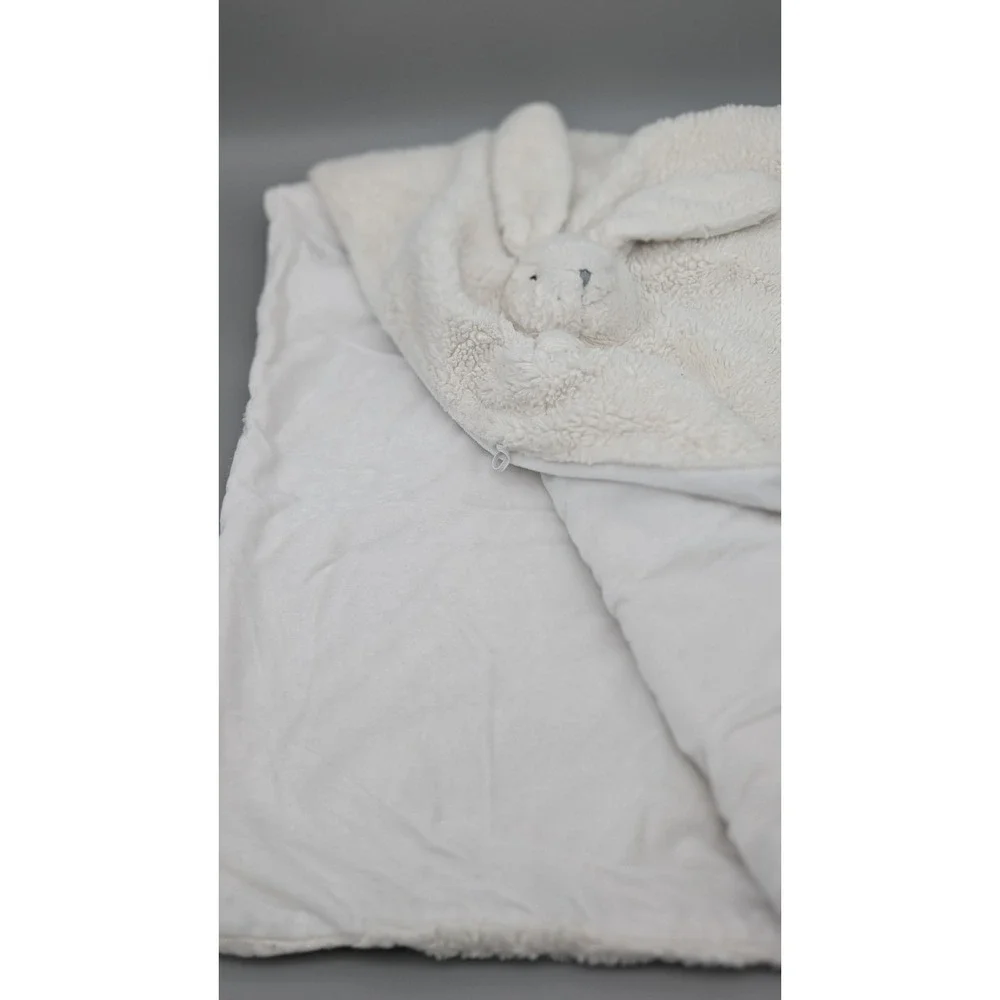 Pottery Barn Blanket Kids Bunny Roll Up Baby Rabbit Ears Tail Baby Shower Gift